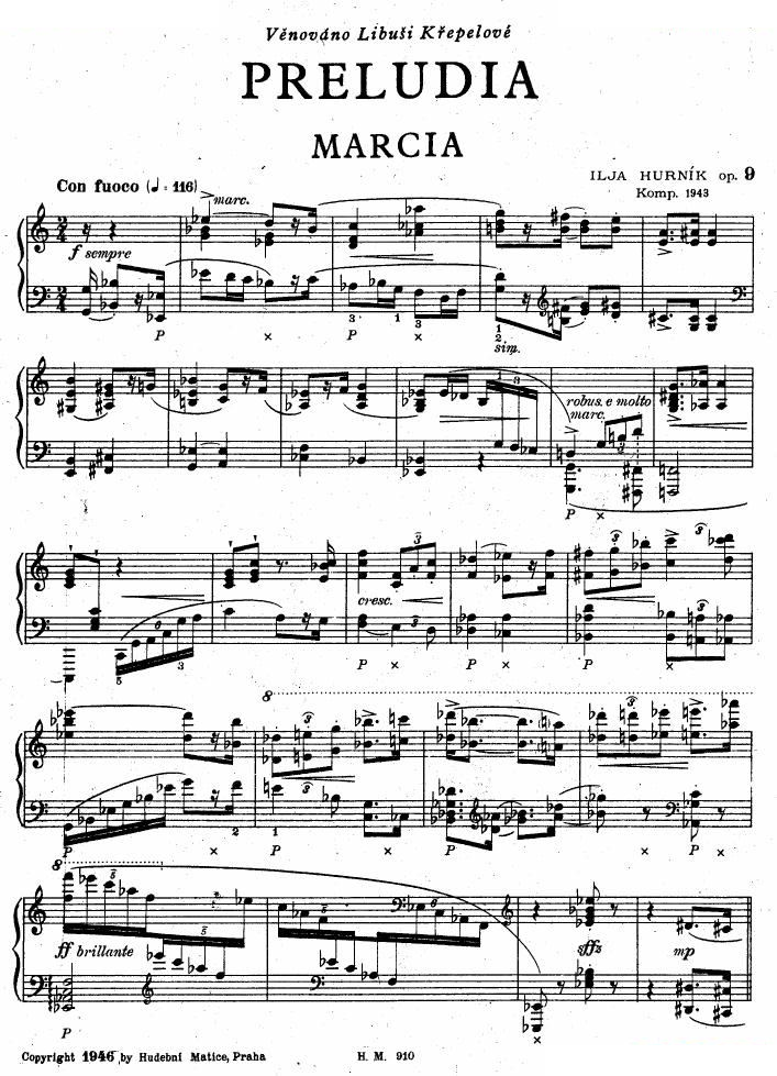 Hurnik_preludes op.9