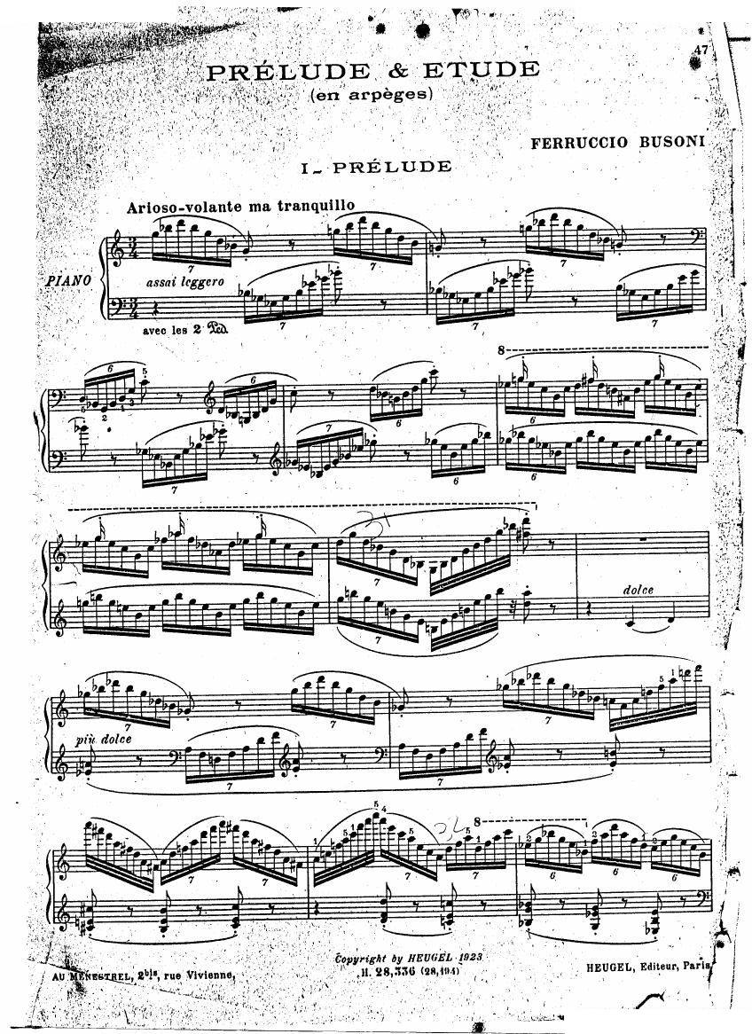 BUSONI-Prelude and Study in Arpeggios