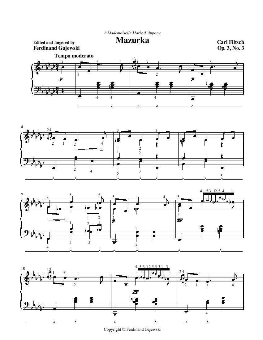Filtsch Mazurka
