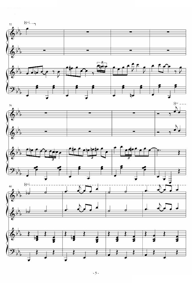 【小兔来了】，一首爵士插曲，四手联弹（有质保）