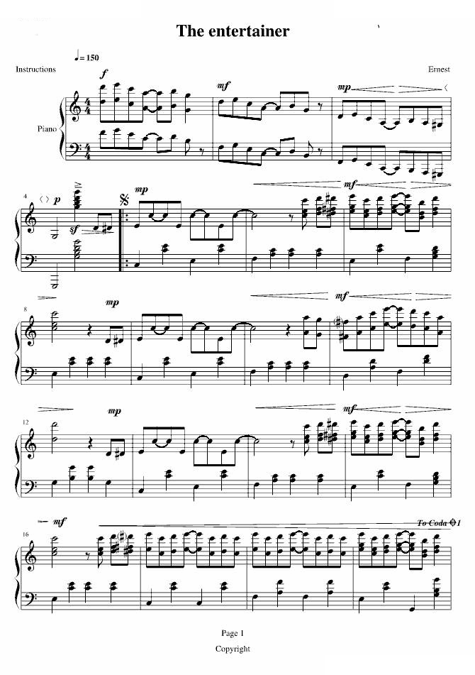 The entertainer （改编版）