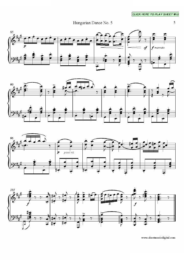 Hungarian Dance no.5
