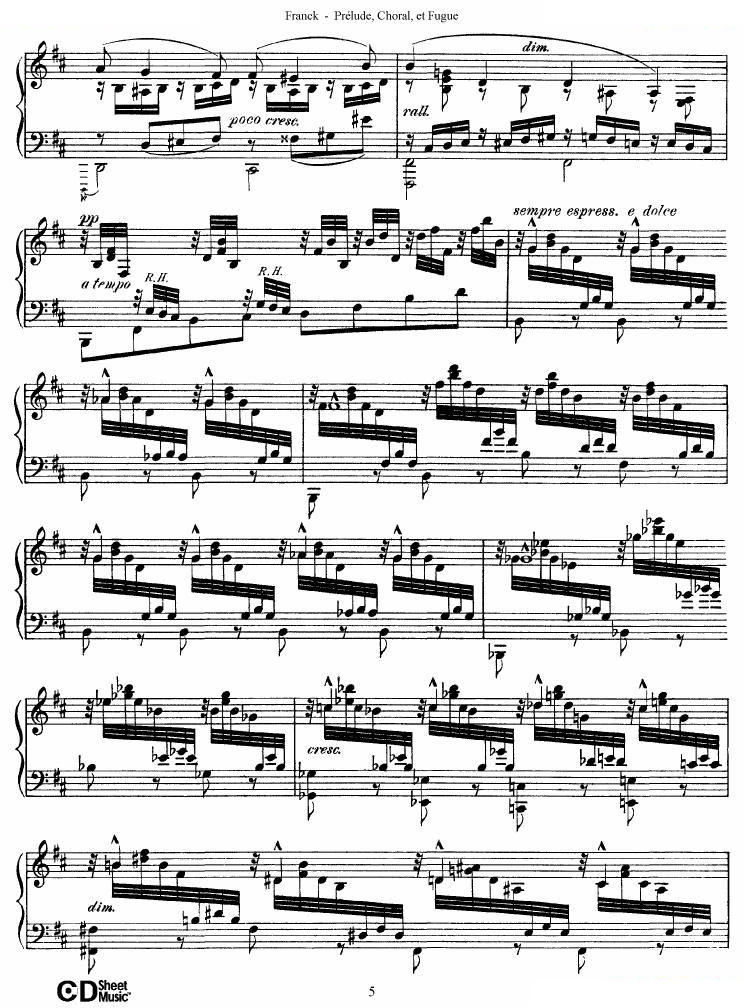 Franck Prélude Choral et Fugue