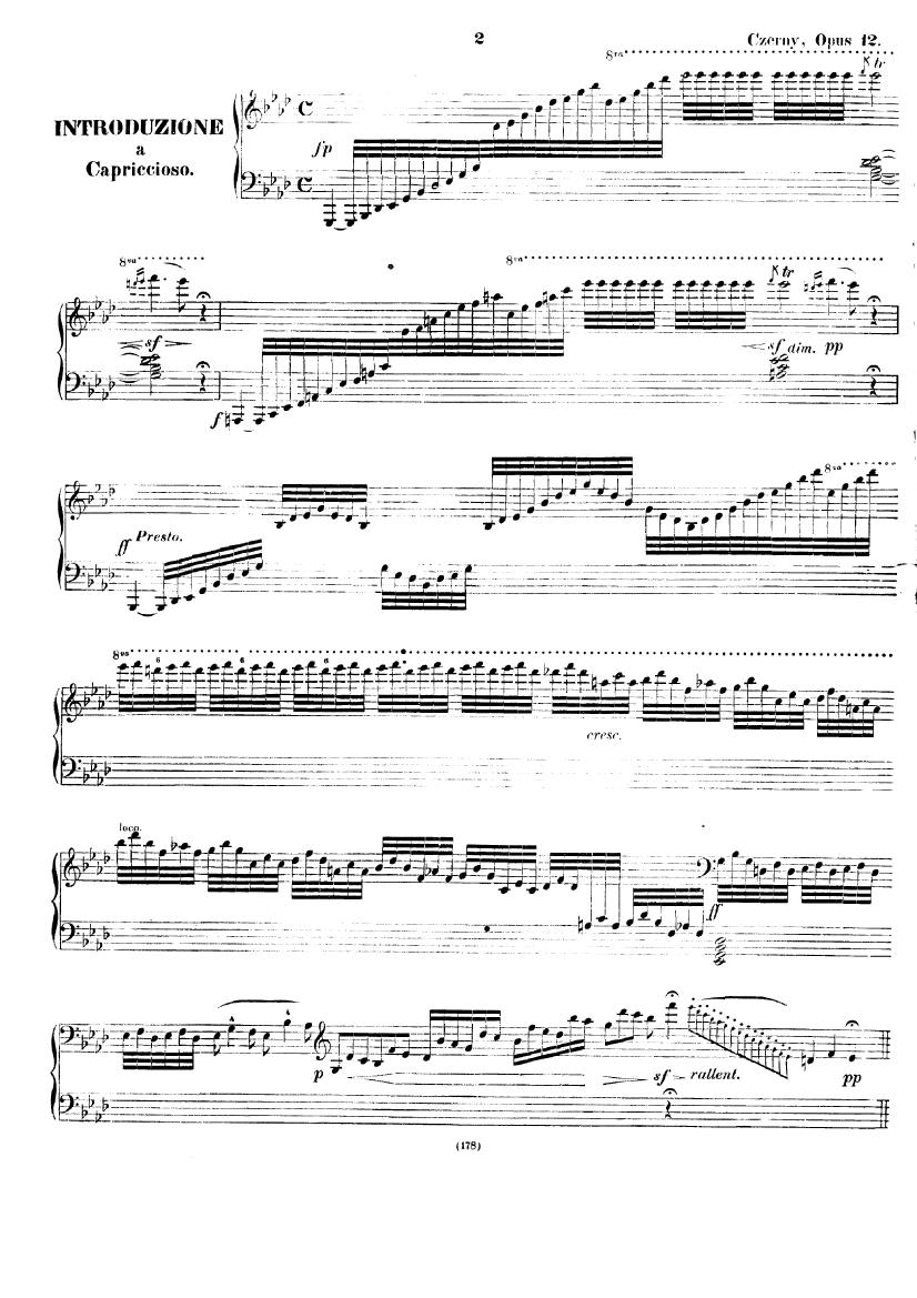 Czerny op.12 Variationen