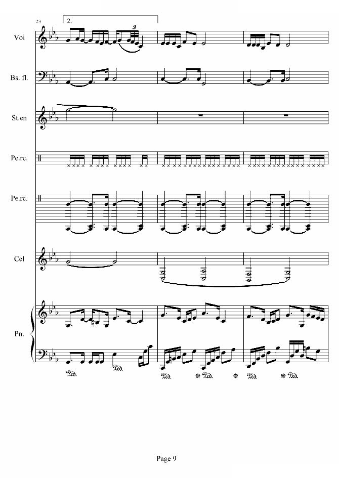 Can You Feel My World　（总谱版）