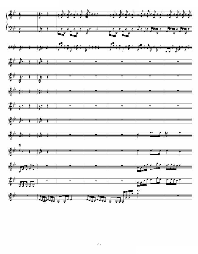 青春舞曲（学校常用的器乐合奏版）