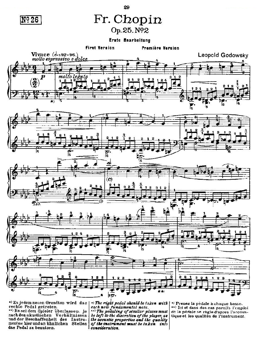 肖邦练习曲Fr.Chopin Op.25 No2-1