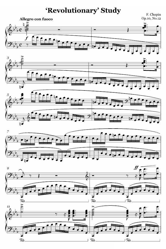 革命练习曲Op.10, No.12