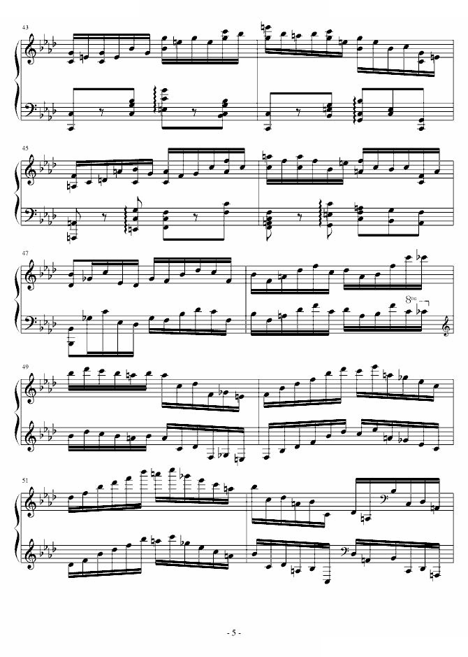 降A大调第六练习曲