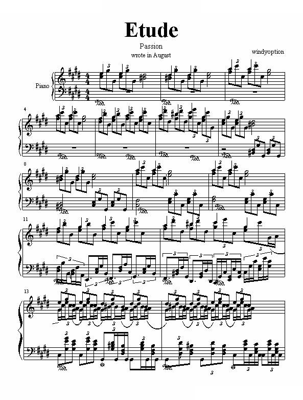 Etude(Passion)