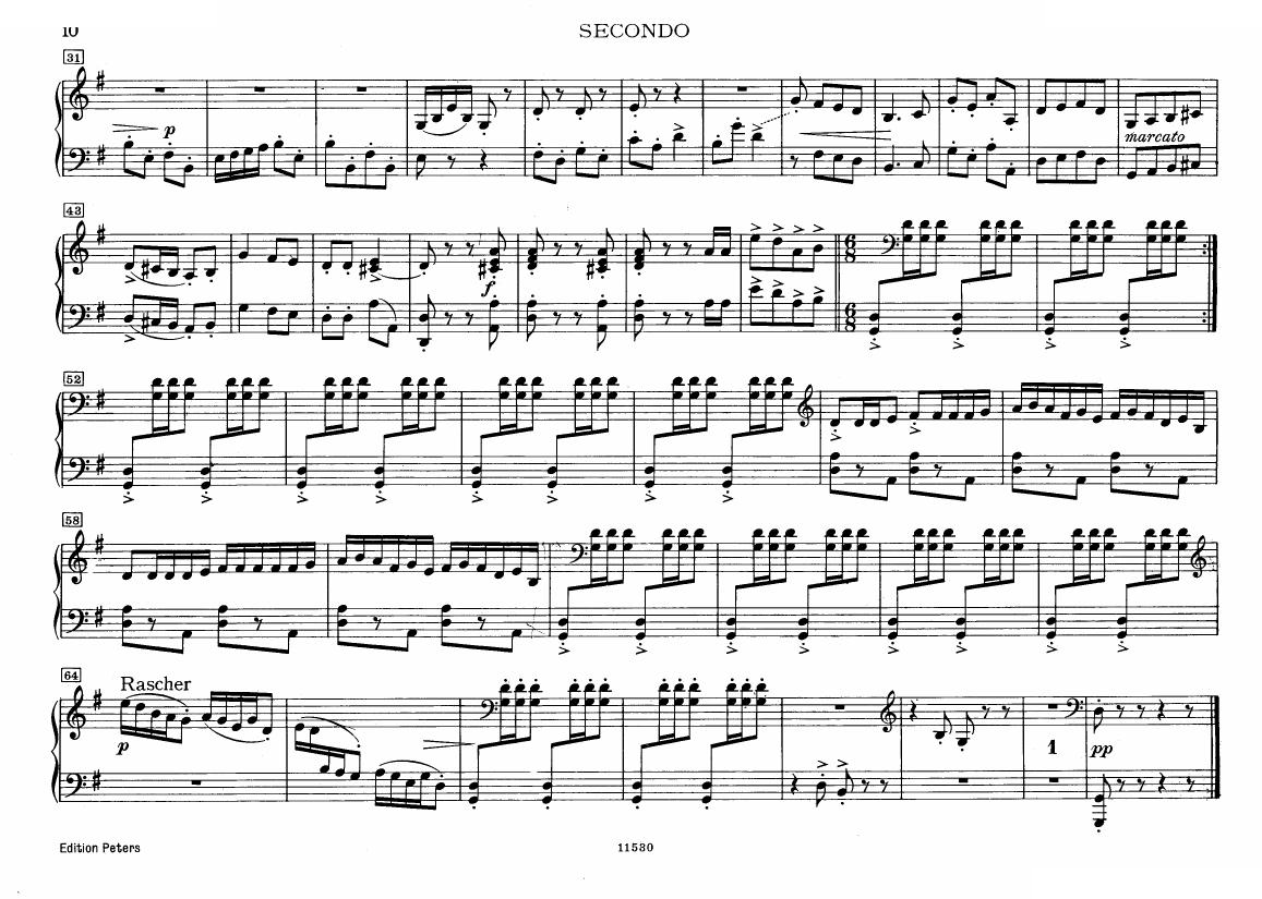 Bresgen Kuckucksuite for piano 4hands