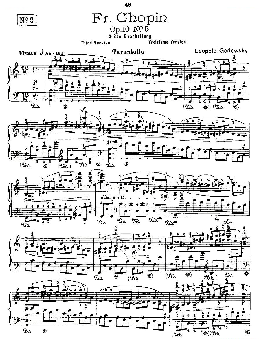 肖邦练习曲Fr.Chopin Op.10 No5-3