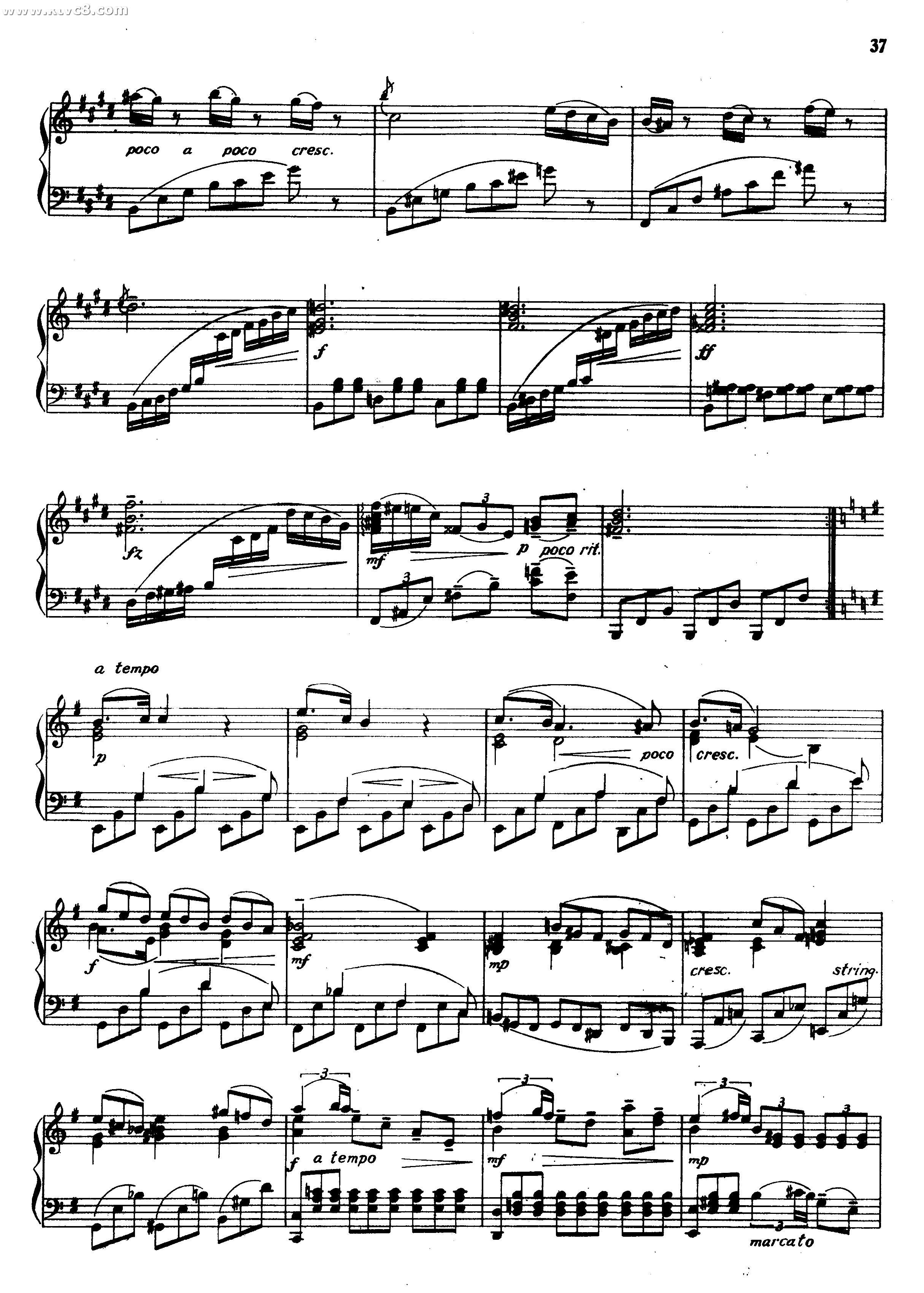 E大调钢琴奏鸣曲（第一乐章）