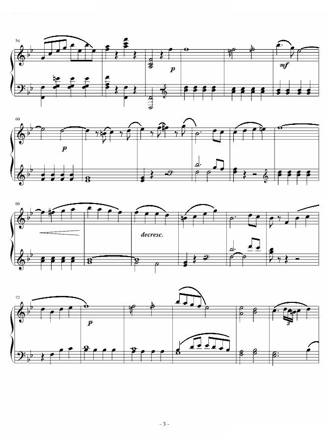 莫扎特第四十交响曲第四乐章
