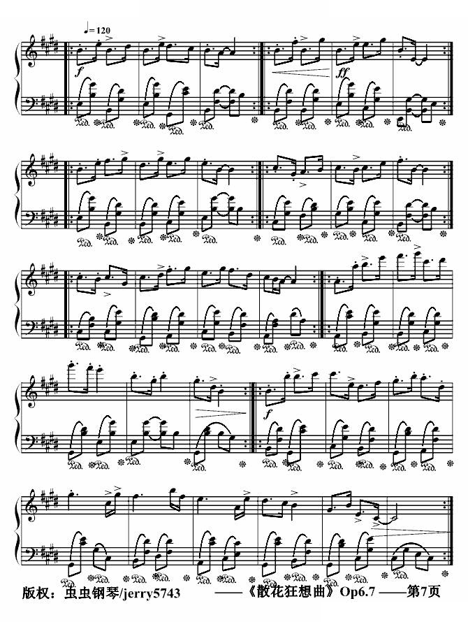 散花狂想曲Op6.7