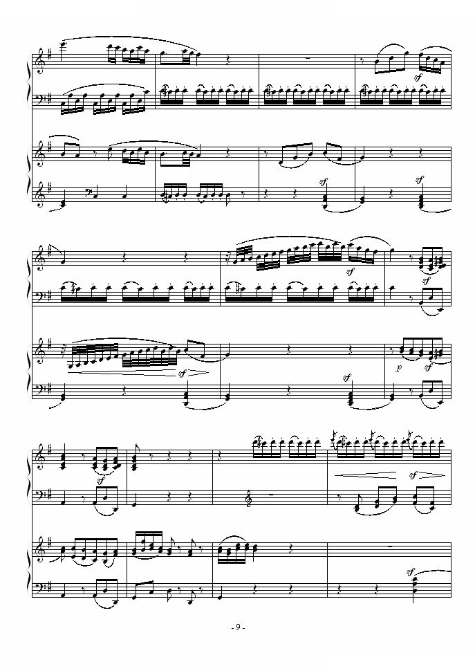 D大调双钢琴奏鸣曲第二乐章