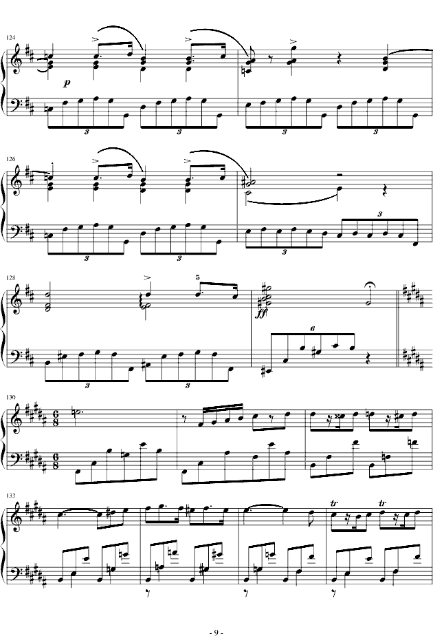 B大调夜曲