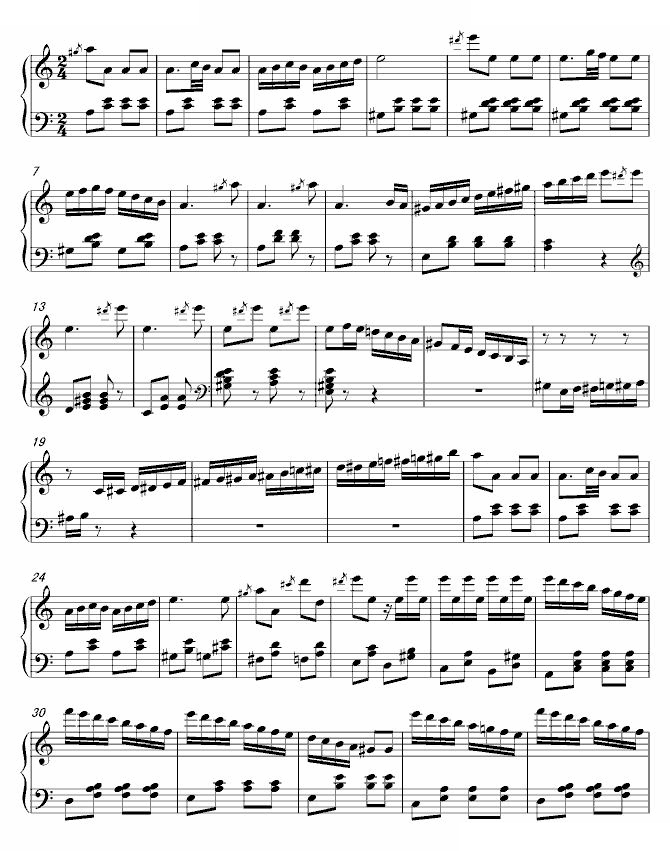 库伦小奏鸣曲第三乐章