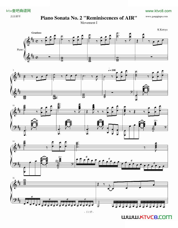 Piano Sonata No. 2 Reminiscences of AIR