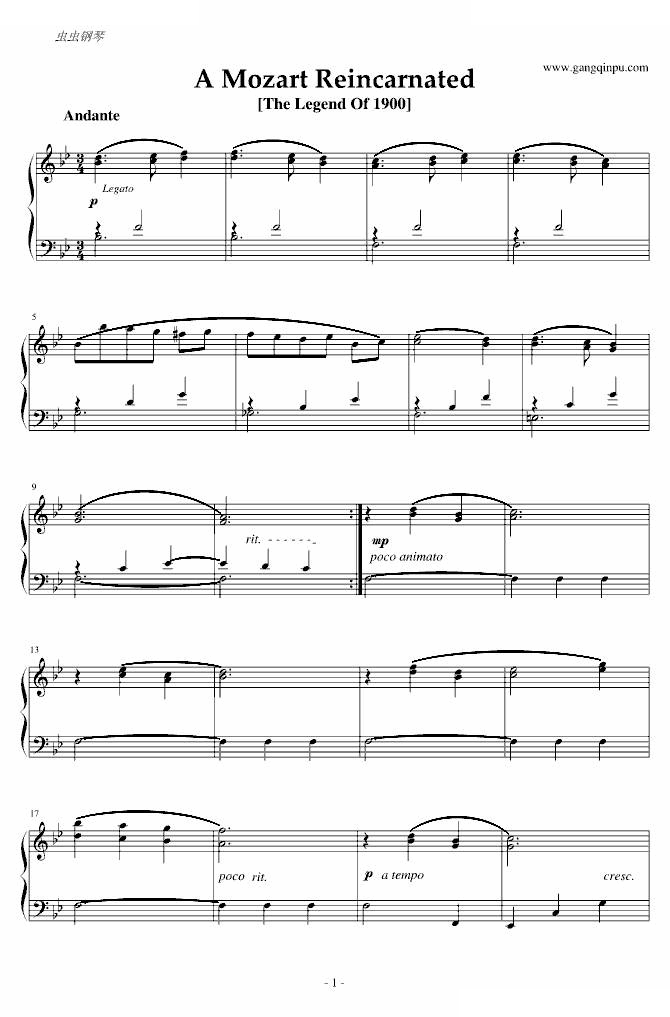 海上钢琴师1900-A Mozart Reincarnated完美原版