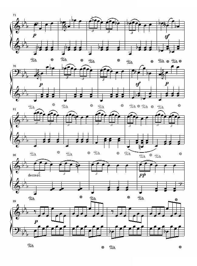 悲怆奏鸣曲第一乐章