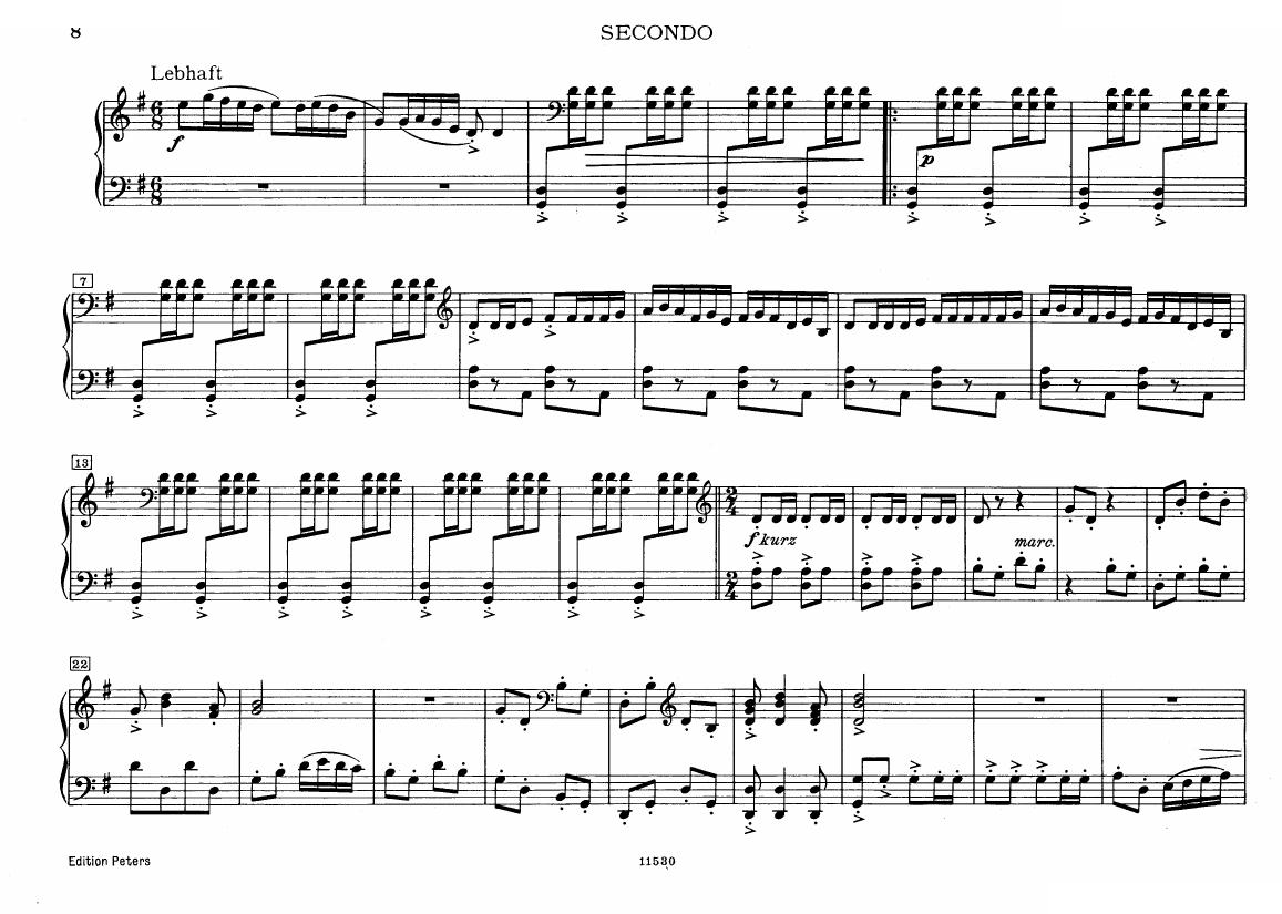 Bresgen Kuckucksuite for piano 4hands
