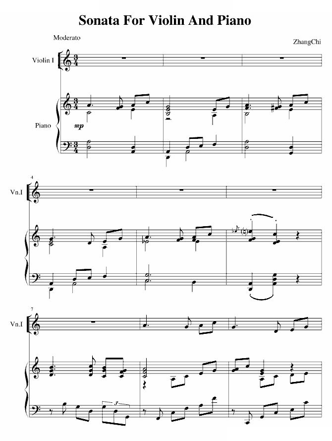 小提琴钢琴奏鸣曲