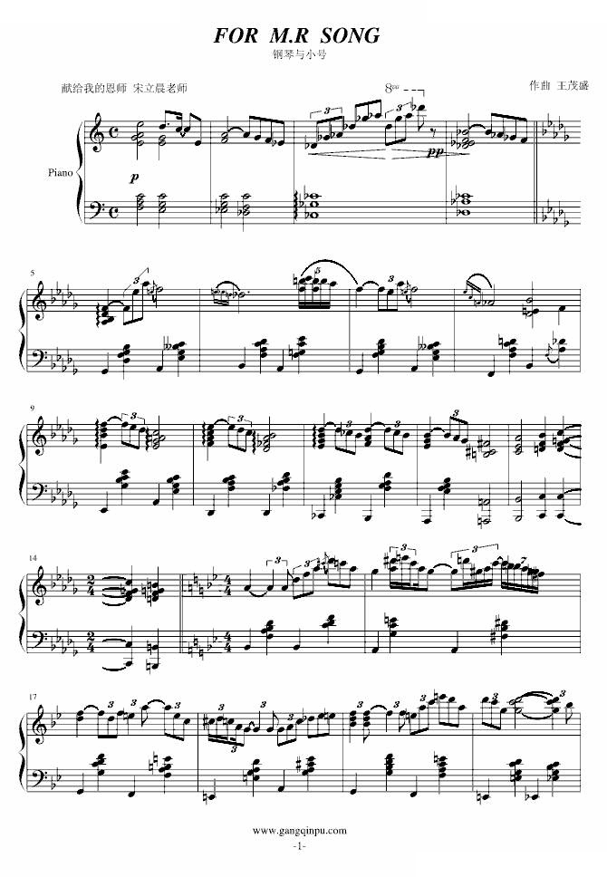 FOR M.R SONG