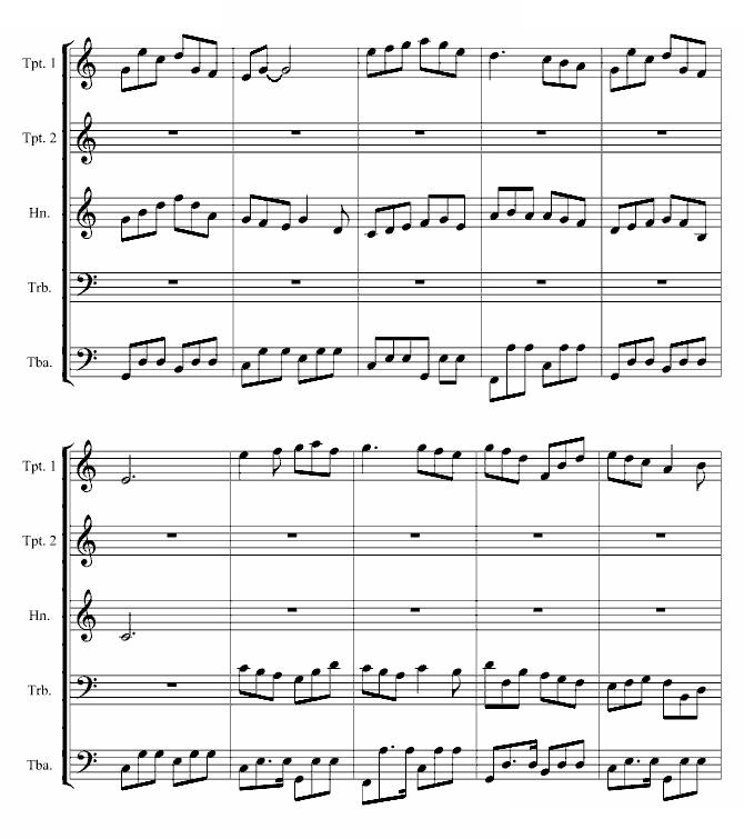 冬夜圆舞曲（铜管乐五重奏）