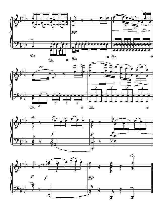 悲怆奏鸣曲第二乐章