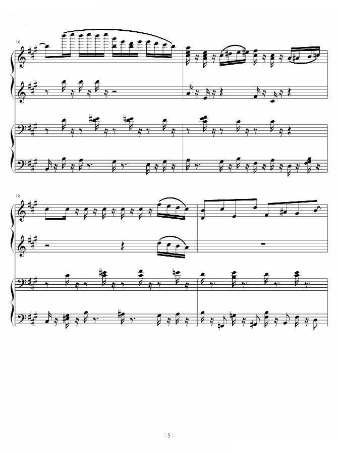 四小天鹅舞曲四手联弹