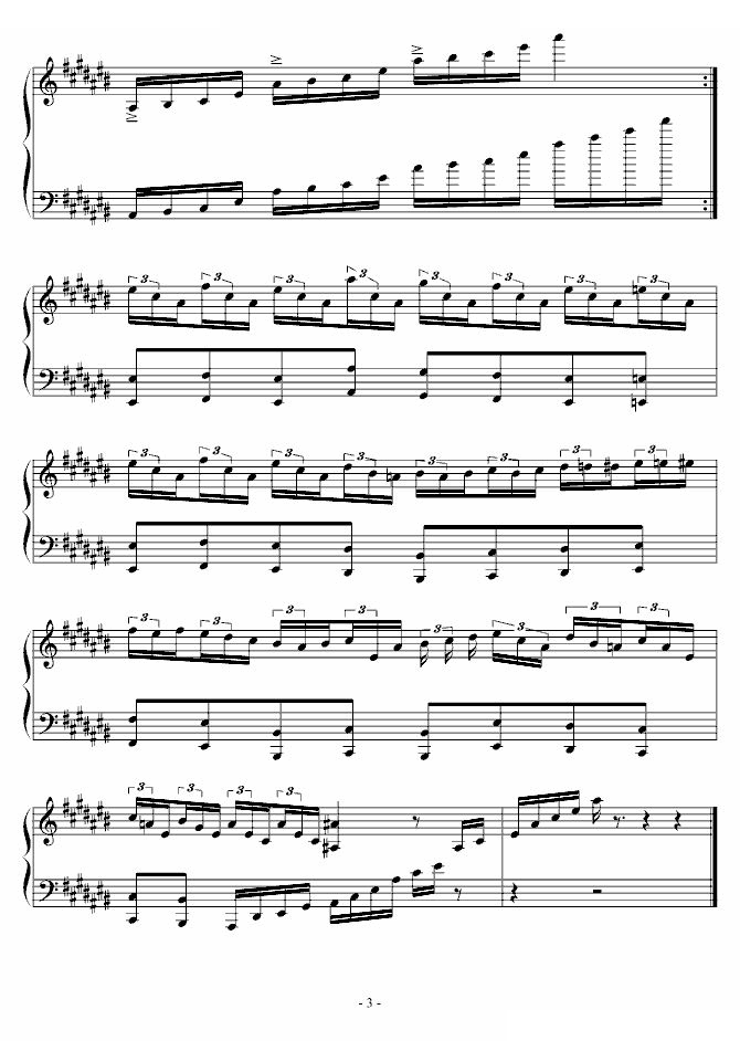 升c大调练习狂想曲