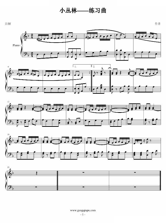 小丛林---练习曲