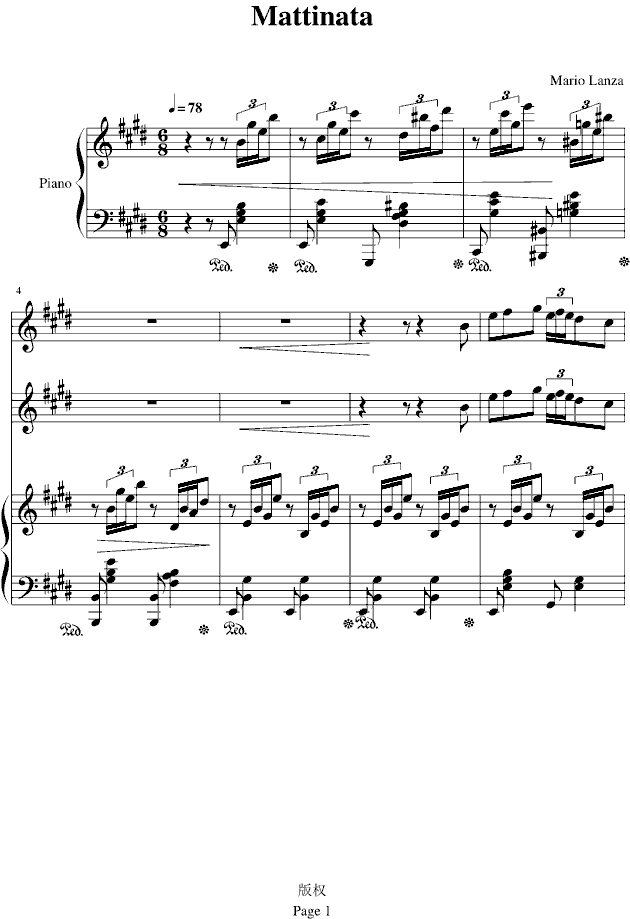 Mattinata（黎明）