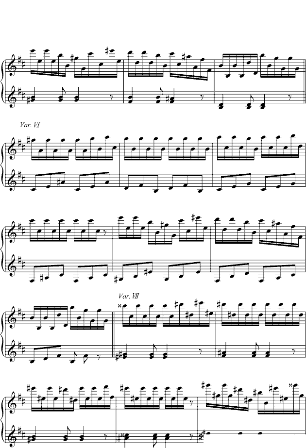 b小调变奏曲