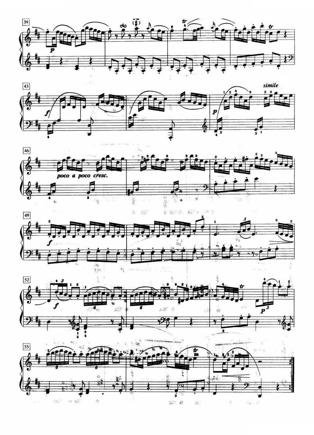 小奏鸣曲（第一乐章）（六级A.2.）