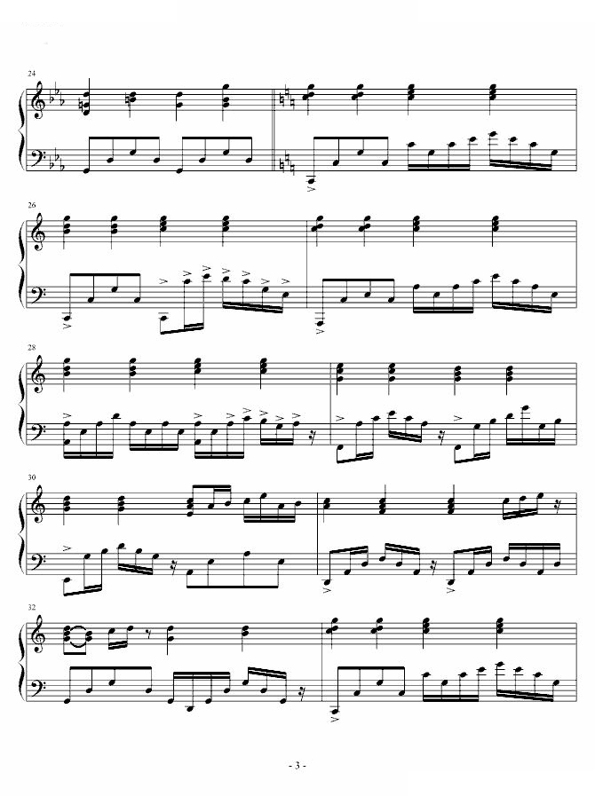 命中注定我愛你23集鋼琴曲