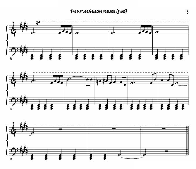 the nature seasons prelude (piano)
