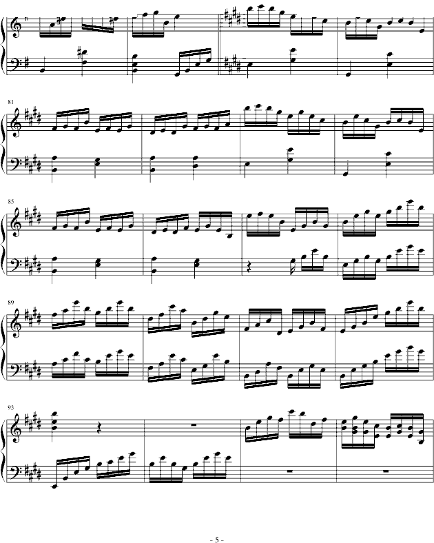 E大调回旋曲