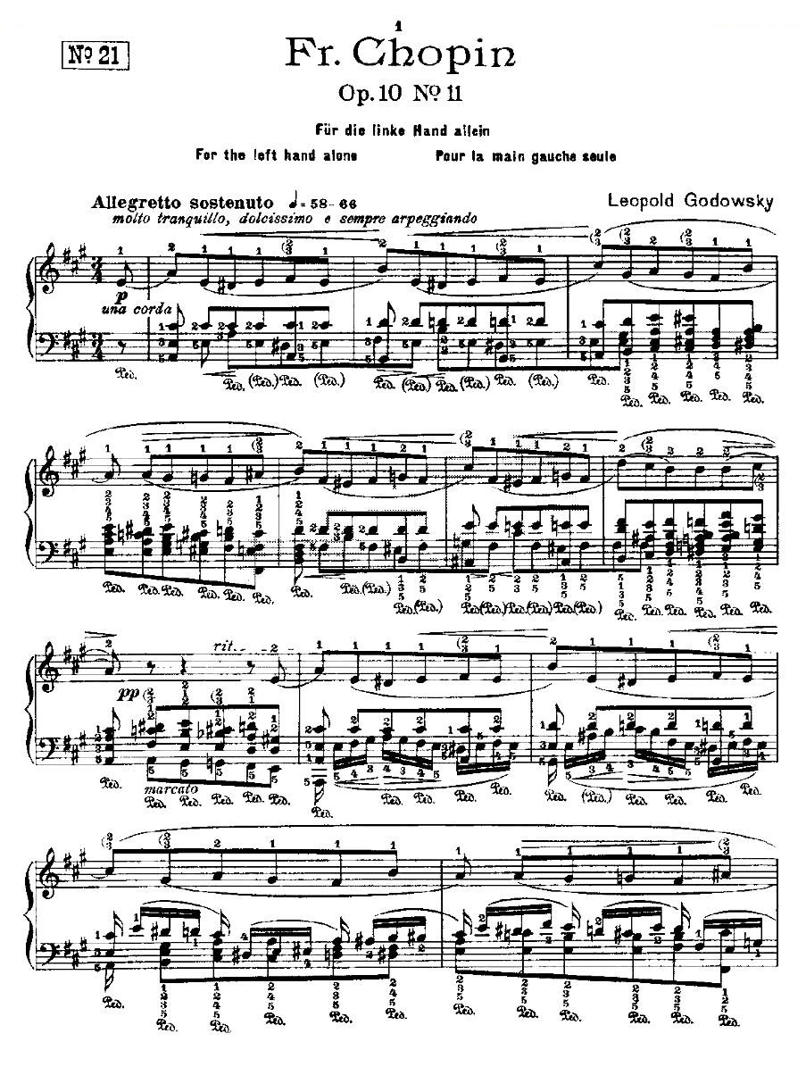 肖邦练习曲Fr.Chopin Op.10 No11