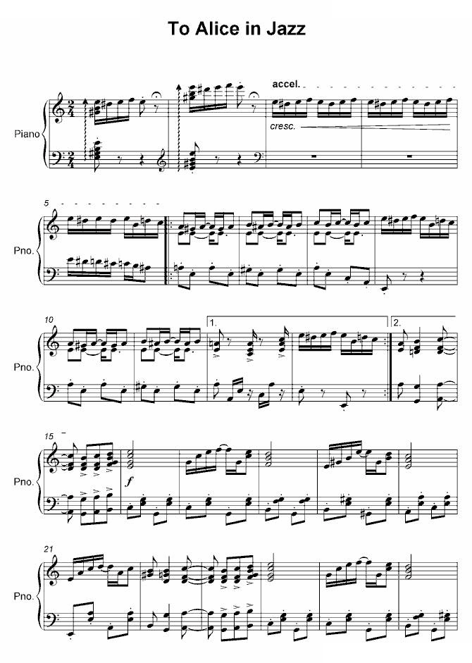 To alice in Jazz