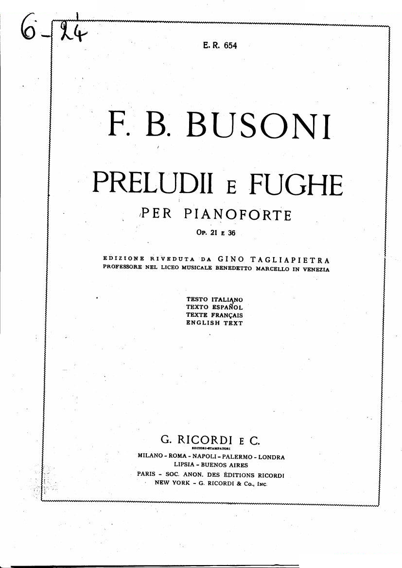 BUSONI-Prelude and fugue op21 (1)