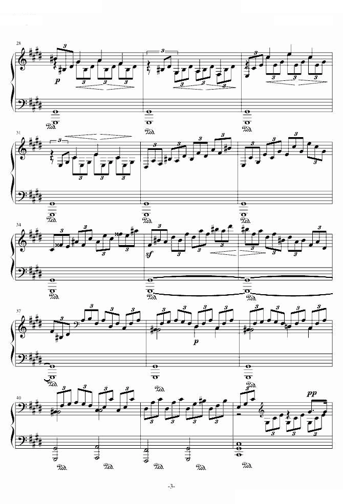 月光奏鸣曲（1，2，3乐章）