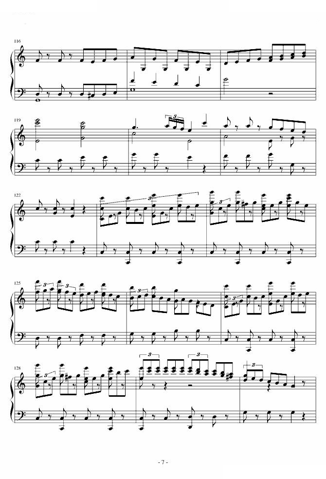惊愕钢琴曲