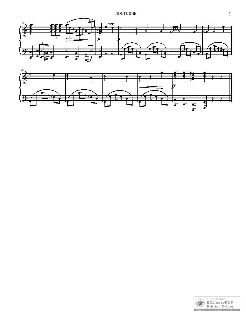 Canzano, Nico Nocturne No. 5 in A minor