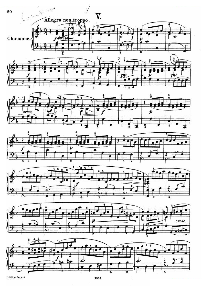 Handel Chaconne in F