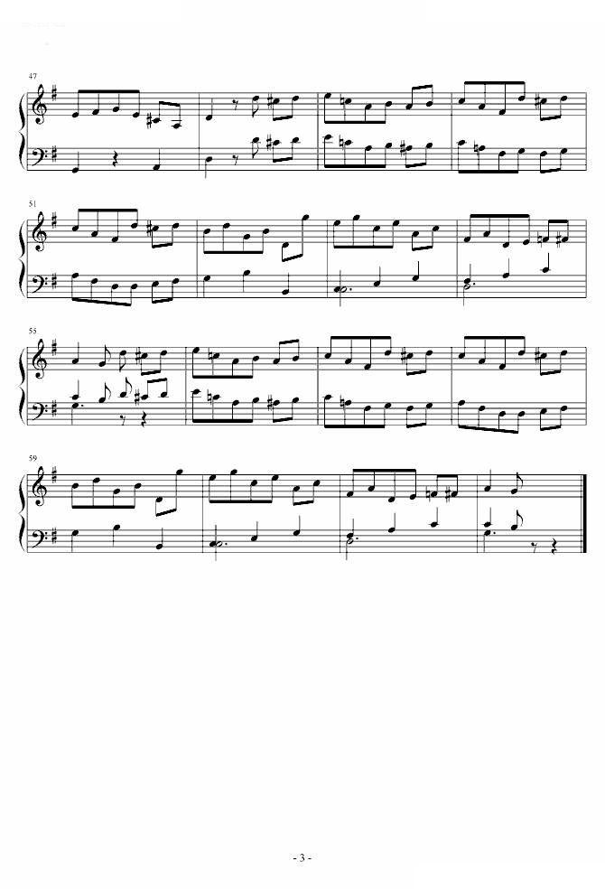 G大调小步舞曲