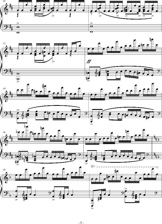 Etude in d Minor