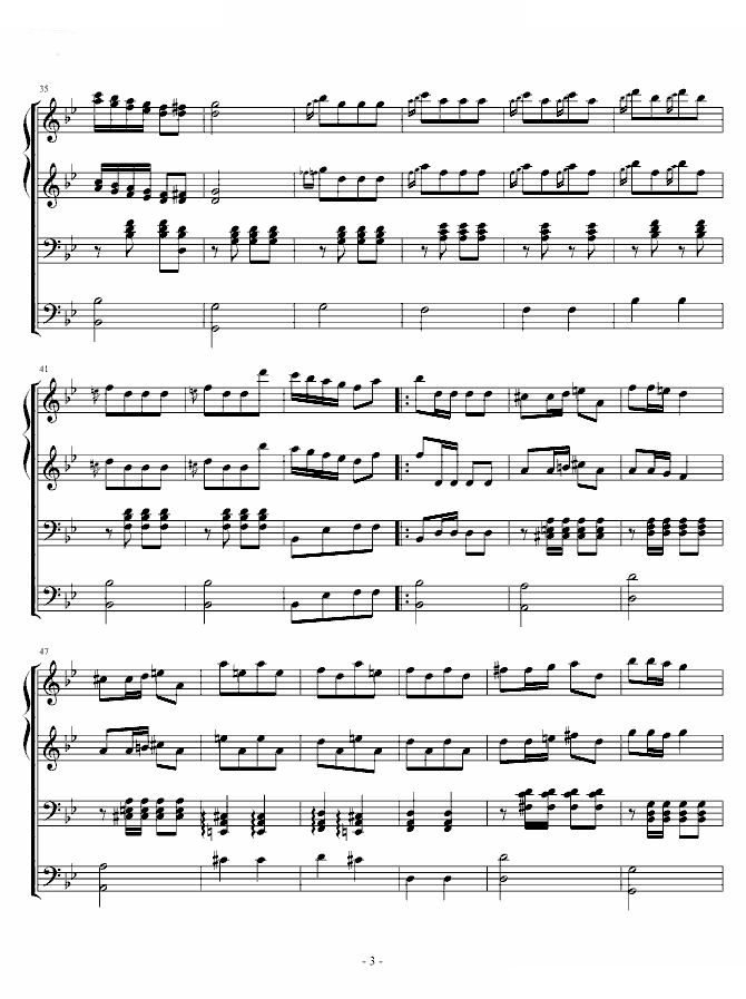 土耳其进行曲弦乐四重奏