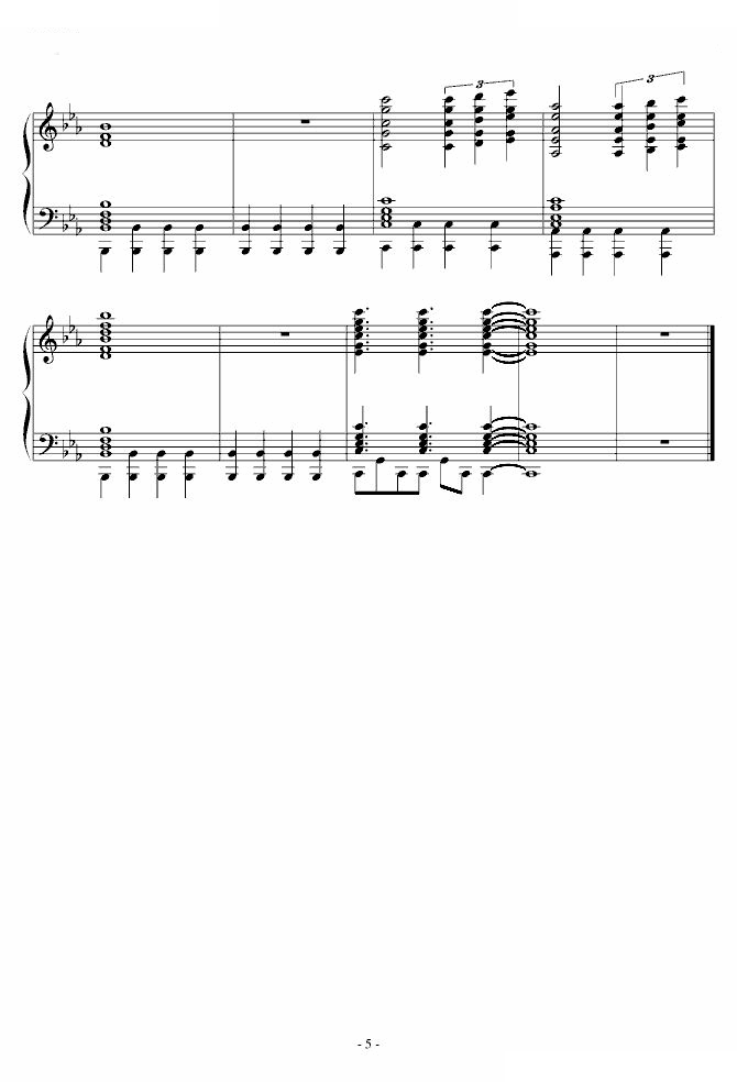 圣斗士星矢主题曲 四手联弹